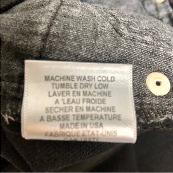 RE/DONE Originals Ultra High Rise Skinny Black size 26 button fly stretchy - Picture 12 of 12